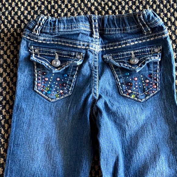 Girls Jewel Jeans by RVT - Picture 4 of 5